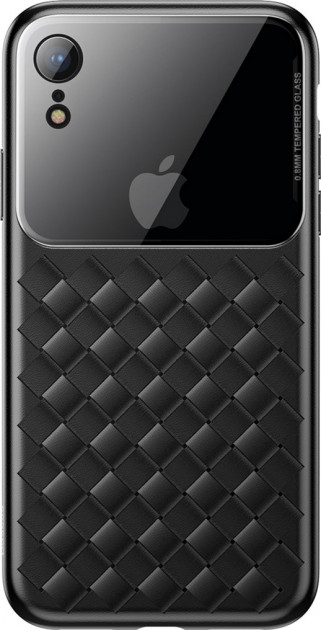 Чохол Baseus Glass Weaving Case (Tempering Glass+TPU) iPhone Xr black Чохол Baseus Glass Weaving Case (Tempering Glass+TPU) iPhone Xr black